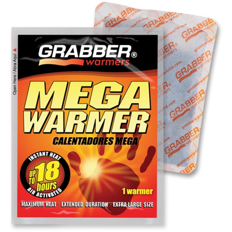 Grabber Mega Warmers, 18+ Hours Maximum Heat- 1 Count , 1.9 Ounce - Image 1